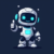 MindDrop AI logo — friendly robot mascot